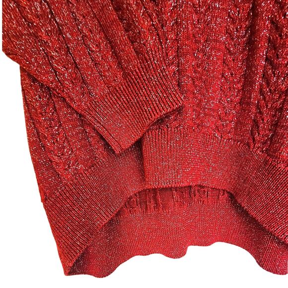 Athleta NWT Plus Size Red Crossroads Crew Sweater - Picture 6 of 8